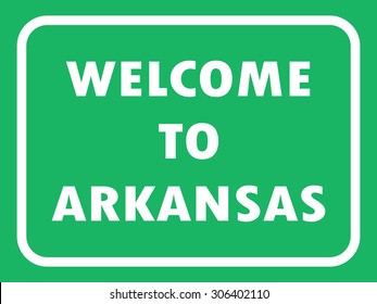 Arkansas state road sign background. Vector illustration EPS8