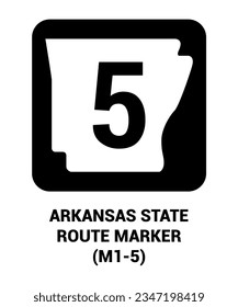 ARKANSAS STATE ROUTE MARKER Guide sign US ROAD SYMBOL SIGN MUTCD svg