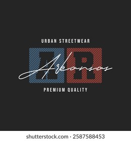 Arkansas Streetwear Graphic T Shirt Template