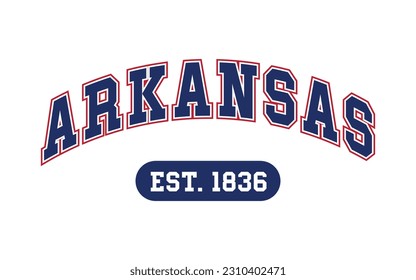 Arkansas typography design, Arkansas t-shirt design