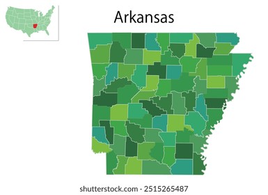 Arkansas United States Map Icons