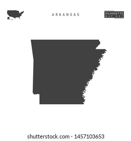 Arkansas Us State Blank Vector Map Stock Vector (Royalty Free ...