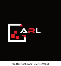  ARL creative minimalist letter logo.  ARL unique vector initials alphabet letter logo design

