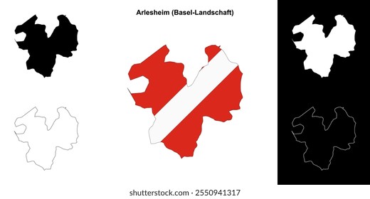 Arlesheim-Umrisskarte