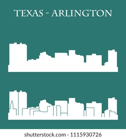 Arlington, Texas ( city silhouette )