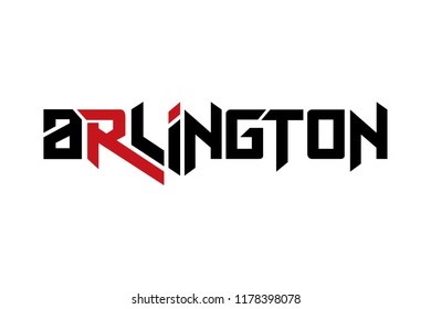 Arlington typography design vector, for t-shirt, poster and other uses