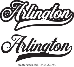 Ilustración vectorial de texto de Word - Arlington