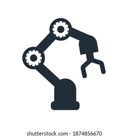 Arm automation icon.robot,mechanical,work (vector illustration)