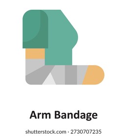  Arm Bandage Vector Icon which can easily modify or edit

