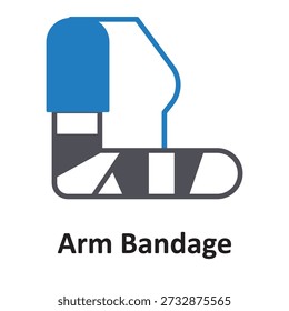  Arm Bandage Vector Icon which can easily modify or edit

