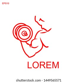 arm, biceps, strong hand icon cartoon .vector illustration