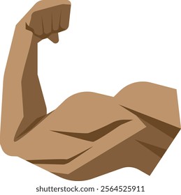 Arm bodybuilder vector hand logo