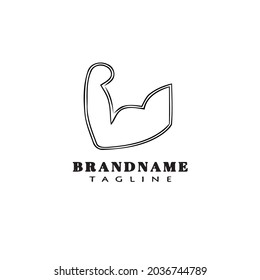 arm cartoon logo template icon modern design vector illustration