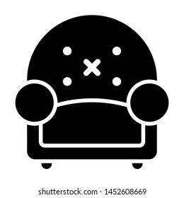 arm chair interiors design vector illustration