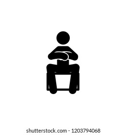 arm, chair, man icon. Element of man is sitting icon for mobile concept and web apps. Detailed arm, chair, man icon can be used for web and mobile