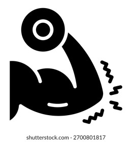 Armrollstärke Symbol Element für Design