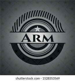 Arm dark emblem. Vector Illustration. Detailed.