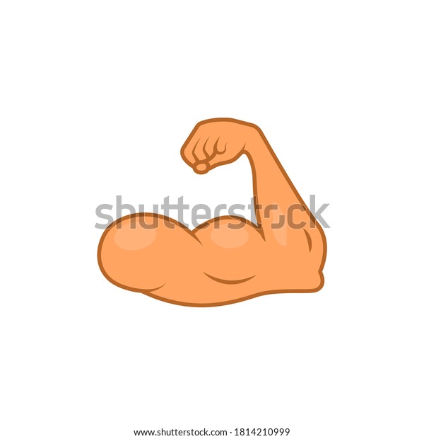 Arm Emoji Strong Muscle Flex Bicep Stock Vector (Royalty Free) 1814210999