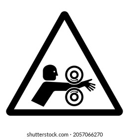 Signo de símbolo derecho del conjunto de brazos, ilustración del vector, aislamiento de la etiqueta de fondo blanco .EPS10