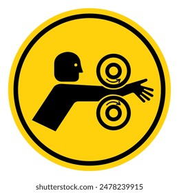 Arm Entangle Rollers Right Symbol Sign, Vector Illustration, Isolate On White Background Label .EPS10