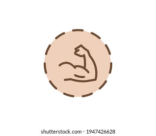 Arm flat icon. Thin line signs for design logo, visit card, etc. Single high-quality outline symbol for web design or mobile app. Medical outline pictogram.