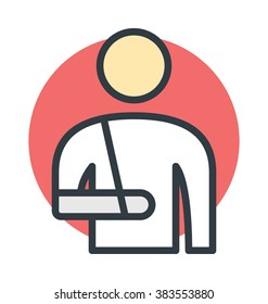 Arm Fracture Vector Icon