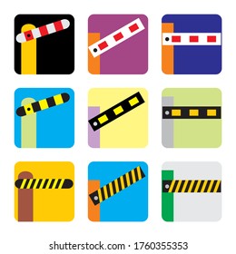 arm gate icon for various design