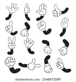 Arm Gesture Design Images, Cartoon Arms Hand Gesture, Emotion, Vector Forefinger 