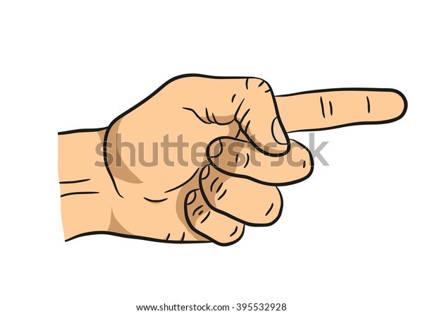 Arm Gesture Direction On Right Point Stock Vector (Royalty Free ...