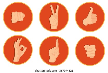 arm, gesture, set, sign language