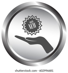 Arm of gift icon