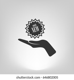 Arm of gift icon