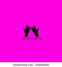 arm and gloves icon sign signifier vector