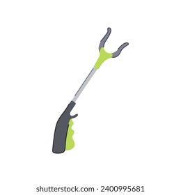 arm grabber tool cartoon. robot mechanical, machine game, arcade toy arm grabber tool sign. isolated symbol vector illustration
