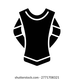 Arm guard silhouette vector art illustration