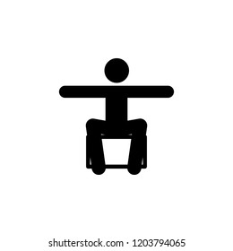 arm, hand, man, open icon. Element of man is sitting icon for mobile concept and web apps. Detailed arm, hand, man, open icon can be used for web and mobile