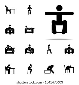 arm, hand, man, open icon. Man Sitting On icons universal set for web and mobile