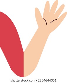 Arm Human Body Parts Education Vector Illustration