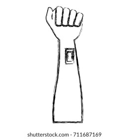 arm human with cureband donation