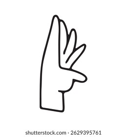 arm human icon isolated on white design
