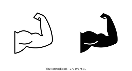 Colección de diseño de icono de brazo. Signo y Vector para diseños de interfaz de usuario