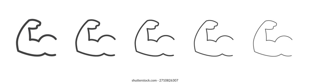Diseño del icono del brazo, logotipo, App, interfaz de usuario. Ilustración vectorial, EPS