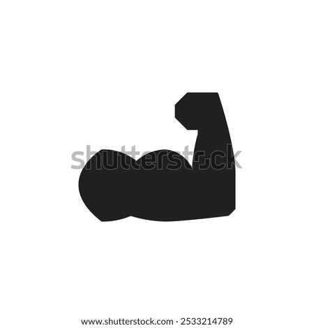 Arm icon Flat line illustration