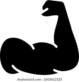Arm Icon Glyph Vector Illustration