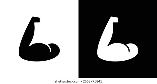Ilustración del icono del brazo en estilo plano. color de la Plantilla del icono editable.