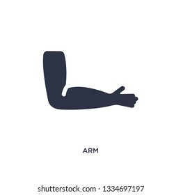 arm icon. Simple element illustration from medical concept. arm editable symbol design on white background. Can be use for web and mobile.