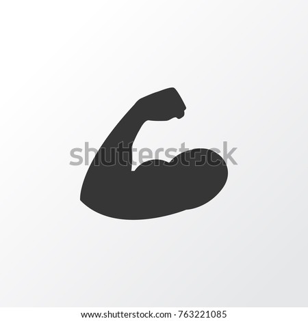 Arm icon symbol. Premium quality isolated muscle element in trendy style.