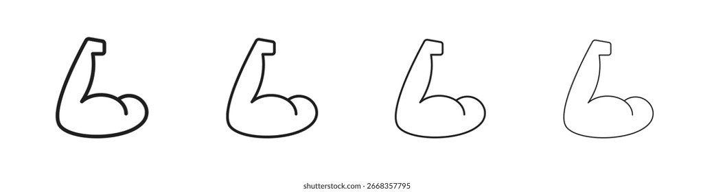 Arm icon symbols collection. Vector EPS 10