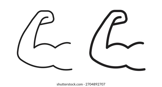 Icono de brazo colección de Vector. Vector Ilustraciones de símbolos de stock