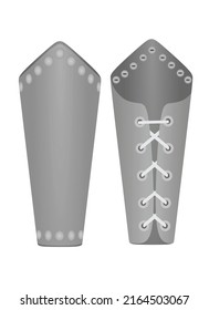 Arm Leather Bracer. Vector Illustration